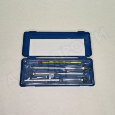 Набор ареометров (спиртометры) в пластиковом футляре